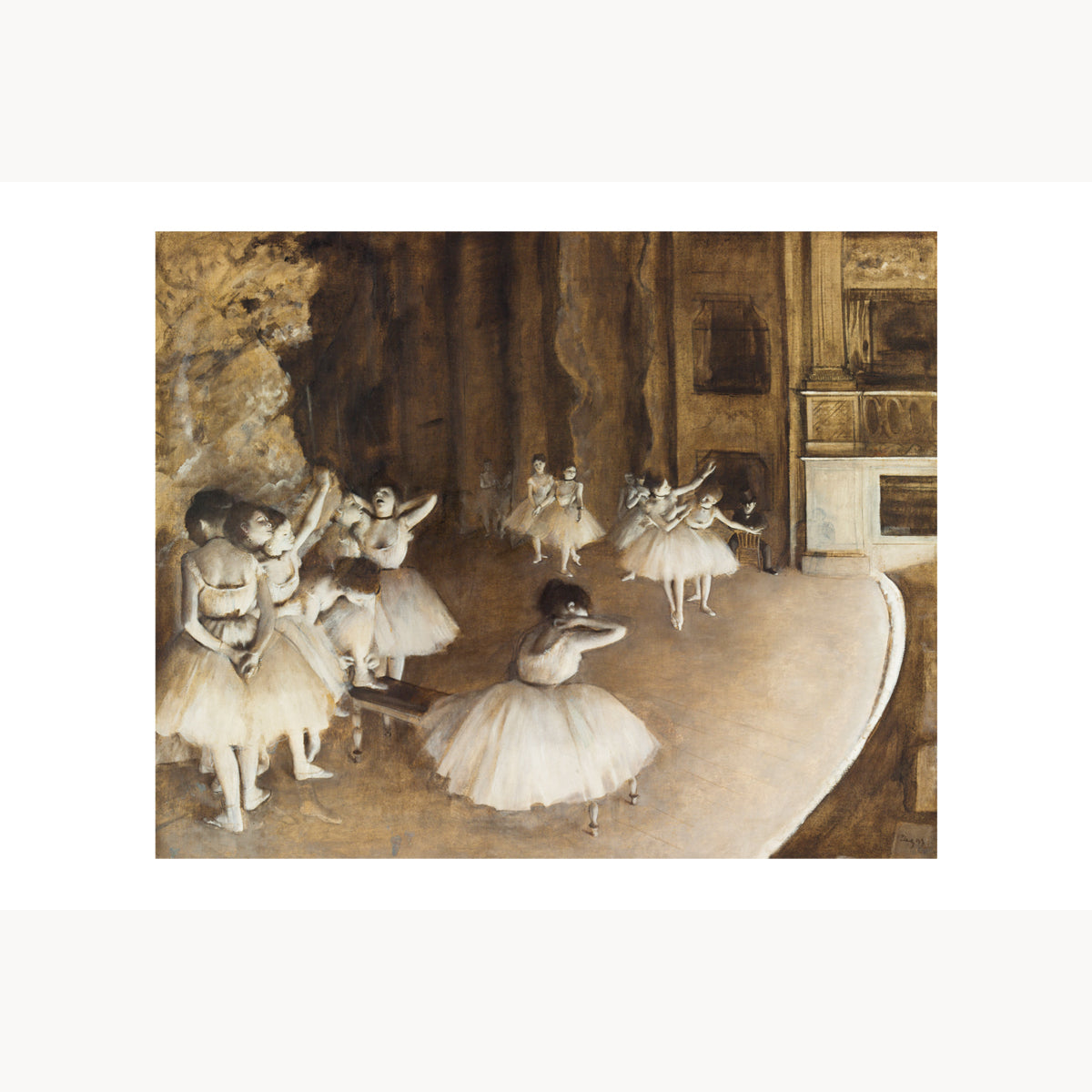 Ballet Rehearsal on Stage