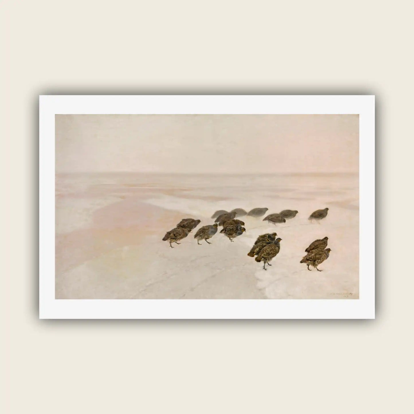 Partridges in the Snow, Józef Chełmonski