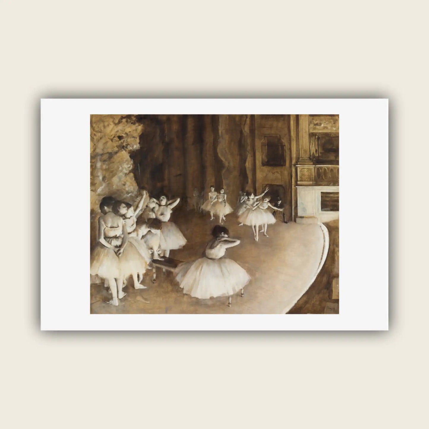 Ballet Rehearsal on Stage, Edgar Degas