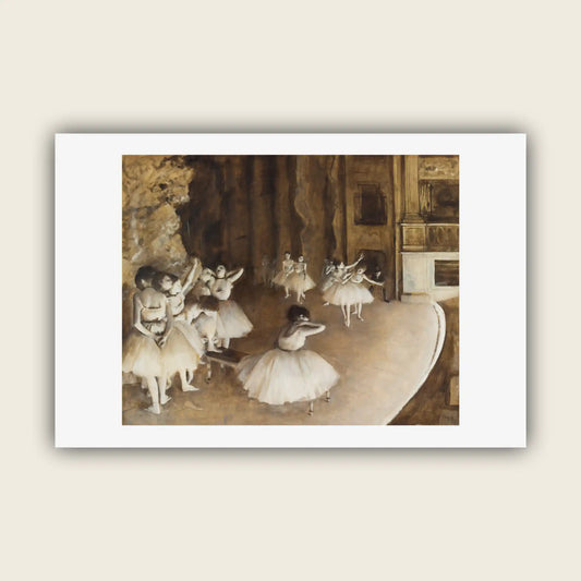Ballet Rehearsal on Stage, Edgar Degas