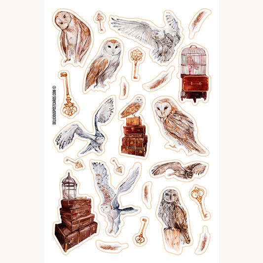 Owls Sticker Sheet