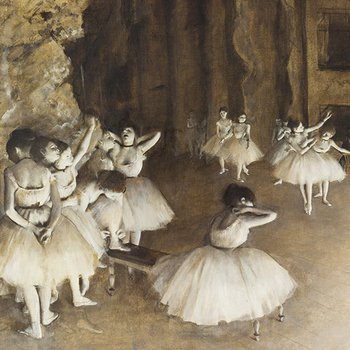 Ballet Rehearsal on Stage