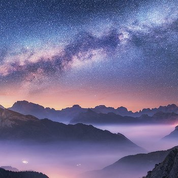 Milky Way over the Dolomites