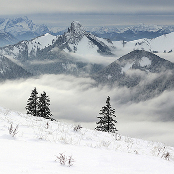 Wallberg peak in the Bavarian Alps