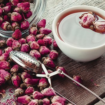 Rose bud tea